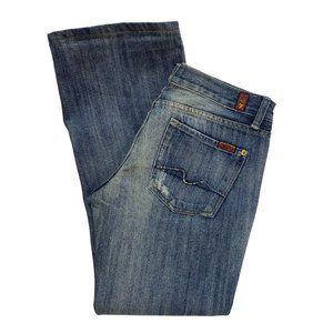 Y2K 7 for All Mankind Jeans with Rhinestone Embellished Back Pockets